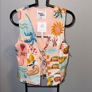 Women's Multicolor Vest Top